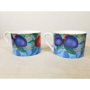 Victoria & Beale Forbidden Fruit Teacup Coffee Mug 8oz Fine Porcelain2 1/2" x2